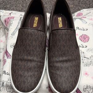 Michael Kors Keaton Women’s Brown Slip-On Loafers - Size 8.5 M